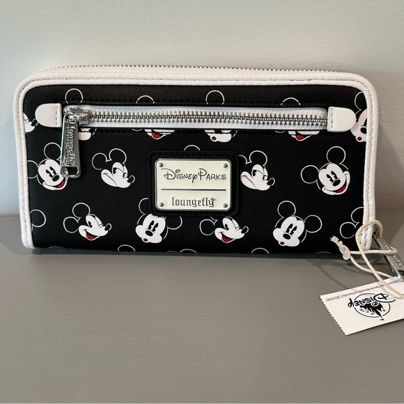 Loungefly Disney Parks Mickey Mouse Black and White Wallet - Picture 5 of 5